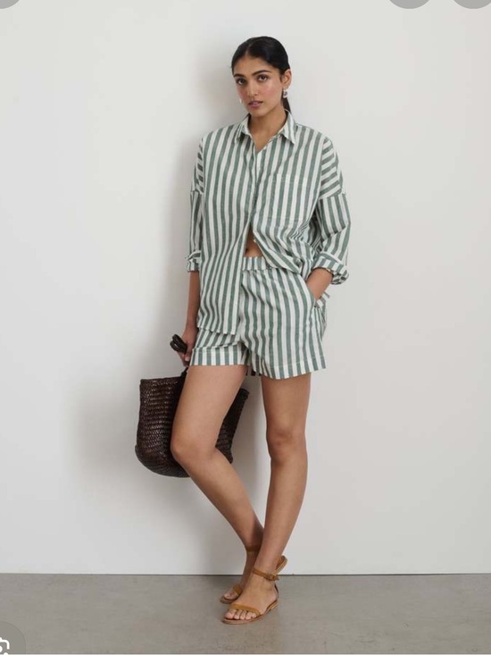 Alex Mill Tops - Alex Mill Jo shirt in positano stripe - green striped button up size L
